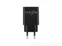Сетевое зарядное устройство L7 (2-USB, 2.1A) + MicroUSB кабель, 1м, черный (Vixion)