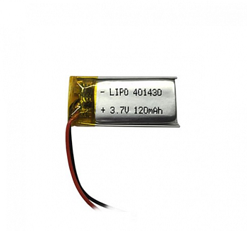 Аккумуляторная батарея Li-Pol (4x14x30мм), 2pin, 3.7В, 120мАч