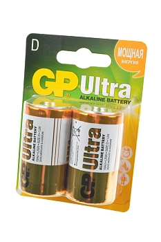 Батарейка (элемент питания) GP Ultra GP13AU-2CR2 LR20 BL2, 1 штука