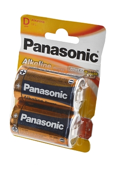 Батарейка (элемент питания) Panasonic Alkaline Power LR20APB/2BP LR20 BL2, 1 штука