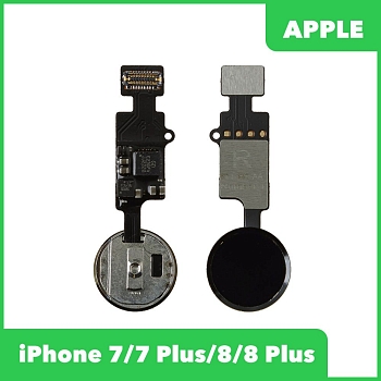 Кнопка HOME для телефона Apple iPhone 7, 7 Plus, 8, 8 Plus (механическая), черный